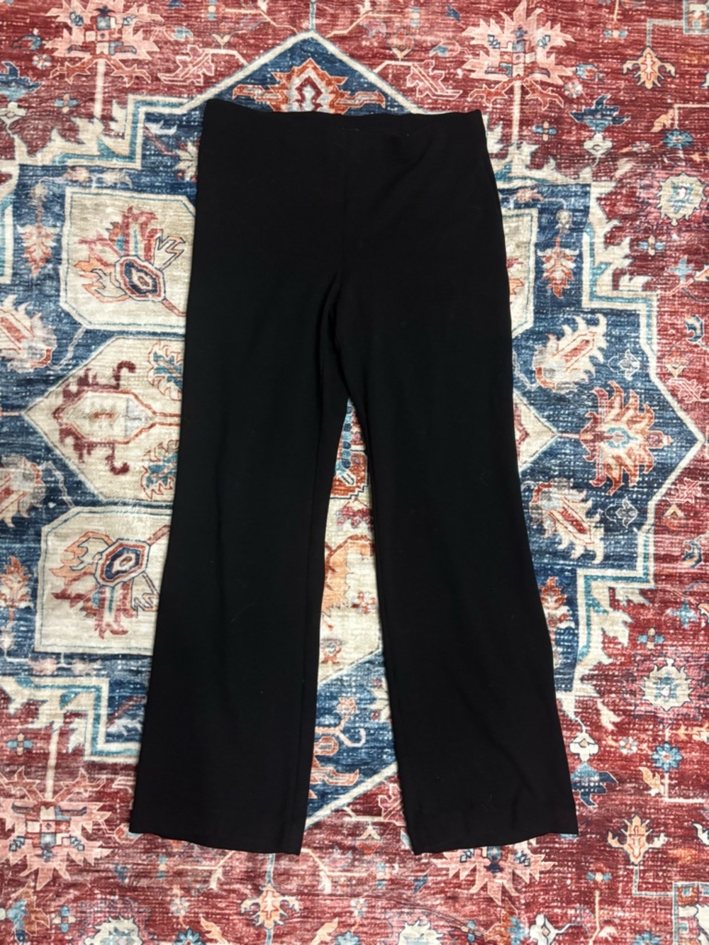 Eileen Fisher Kids Black Pull-On Flare Sweatpants